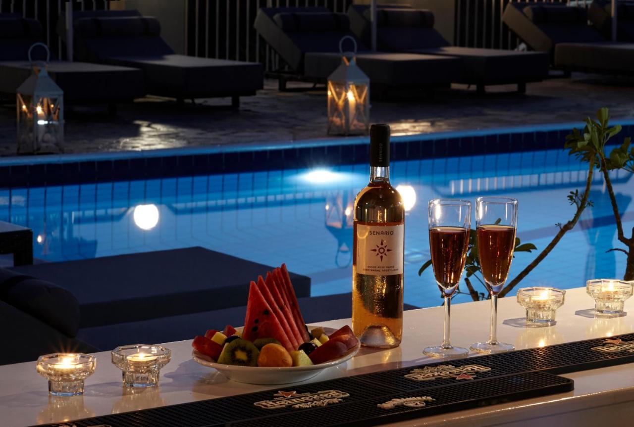 Hermes Hotel Vromolimnos Bagian luar foto